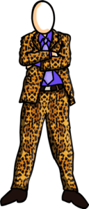Leopard suit gimmick